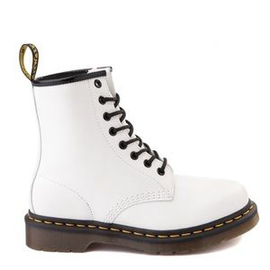 White doc marten boots